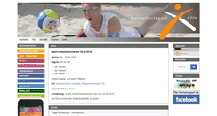 Desktop Screenshot of hochschulsport-koeln.de